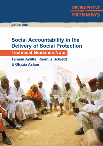 DFID Social Accountability in the Delivery of Social Protection - Technical Guidance Note